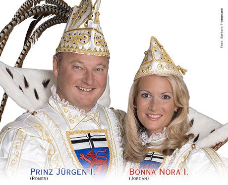 Prinzenpaar 2015 - Prinz Jrgen I. (Rmer) und Bonna Nora I. (Jordan)